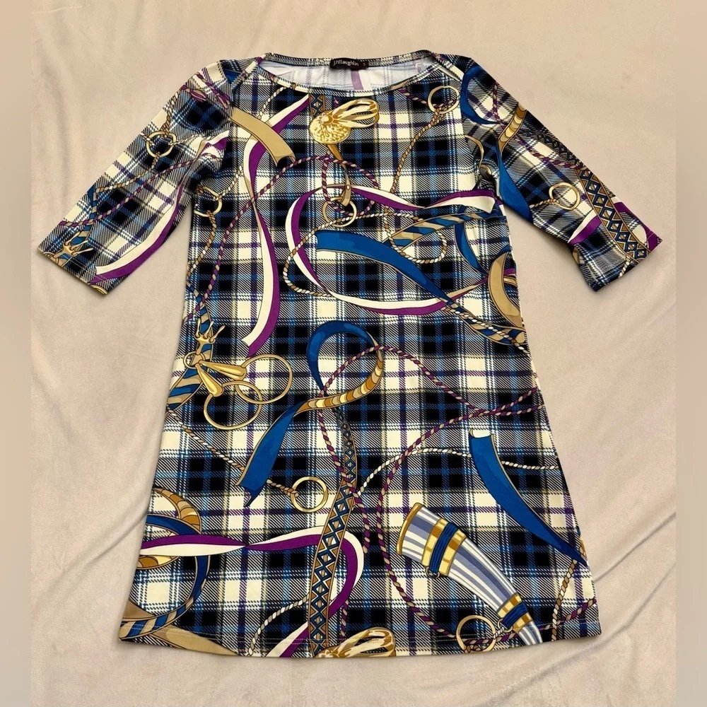EUC! J. McLaughlin Girls’ RARE Equestrian Motif Dress, sz 5 - Picture 2 of 10